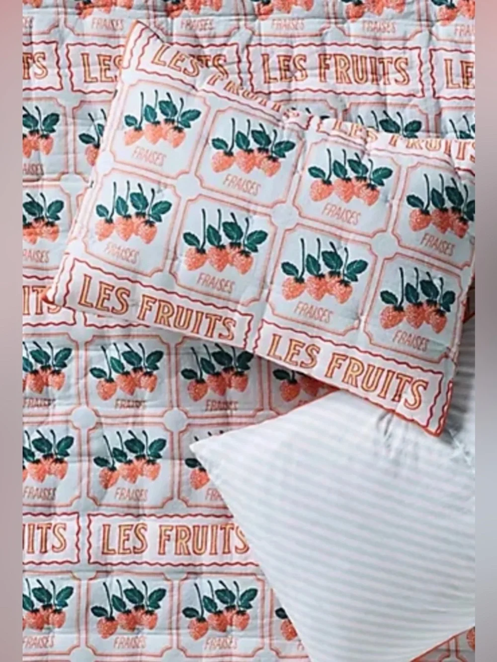 Anthropologie The Printed Textured Cotton Quilt Collection, QUEEN NWT